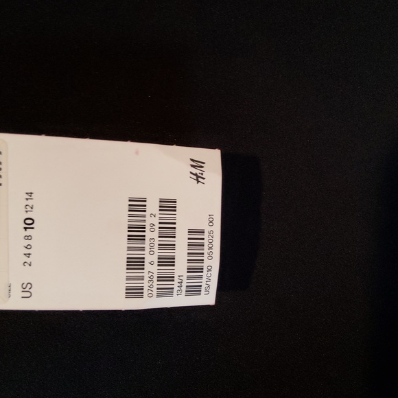 H&M BLACK WITH LACING DRESS SIZE 10 NEW!!! - Picture 3 of 4